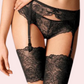 Seductive & Sultry Black Lace Garter Belt