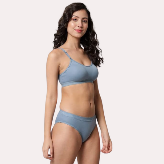 Wire-Free Women's Sports Bra Panty Set (2 pack)