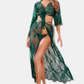 Stylish Sheer Net Top and Skirt Set