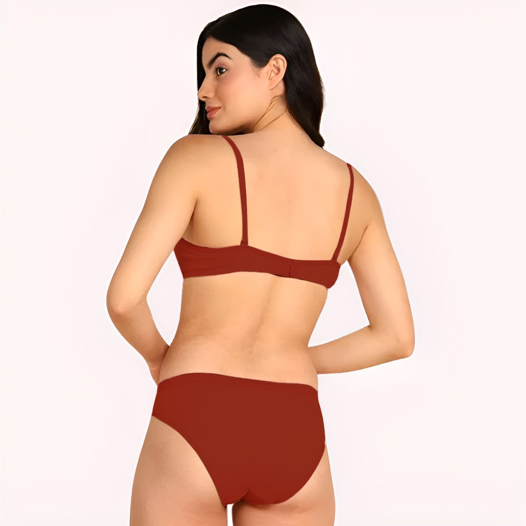 Cozy Cotton Intimates Bra Panty Set (2 pack)