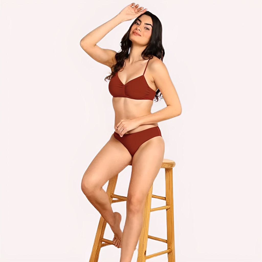 Cozy Cotton Intimates Bra Panty Set (2 pack)