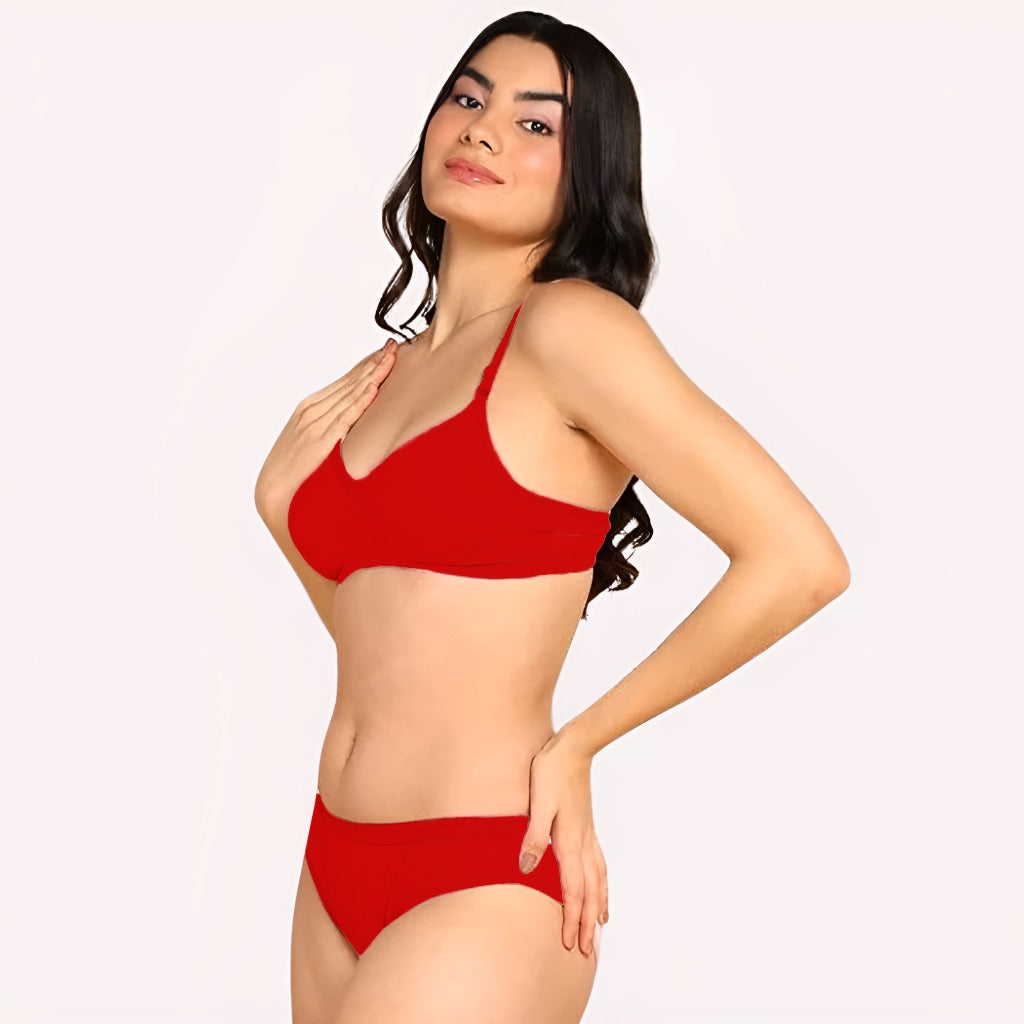 Cozy Cotton Intimates Bra Panty Set (2 pack)