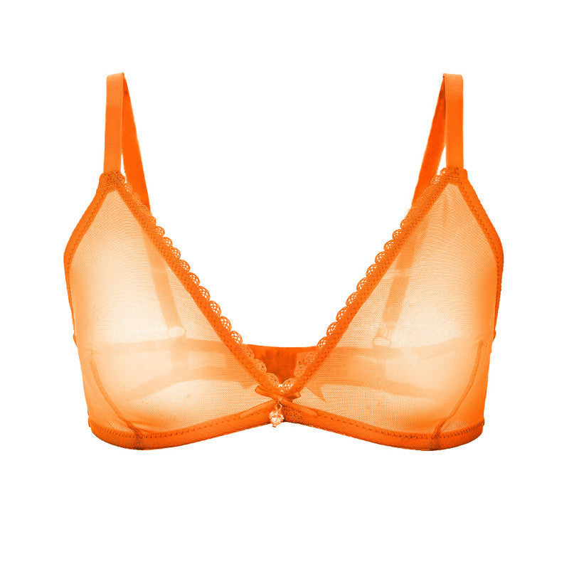One-piece Summer Ultra-thin Mesh Lace Bra