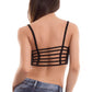 Longline Cozy Black Seamless Cage Bra