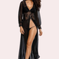 Romantic Sheer Elegance Black Nightgown